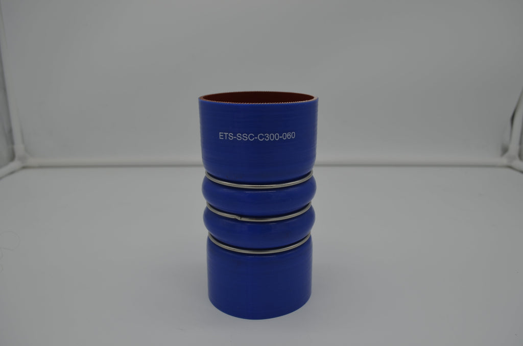 Silicone Straight Hump Coupler Hose with Wire Reinforcement - 3.00" ID x 6.0"