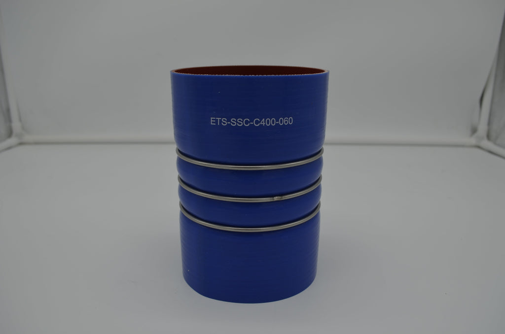 Silicone Straight Hump Coupler Hose with Wire Reinforcement - 4.00" ID x 6.0"