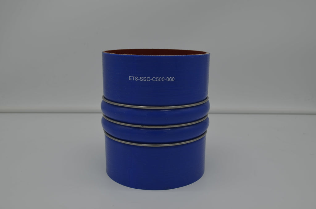 Silicone Straight Hump Coupler Hose with Wire Reinforcement - 5.00" ID x 6.0"