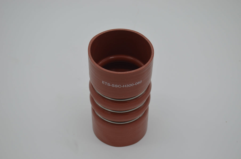 Silicone Straight Hump Coupler Hose with Wire Reinforcement - 3.00" ID x 6.0"