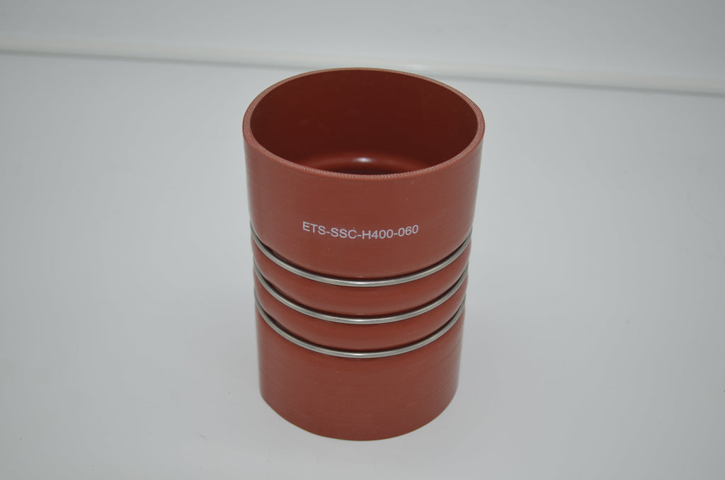 Silicone Straight Hump Coupler Hose with Wire Reinforcement - 4.00" ID x 6.0"