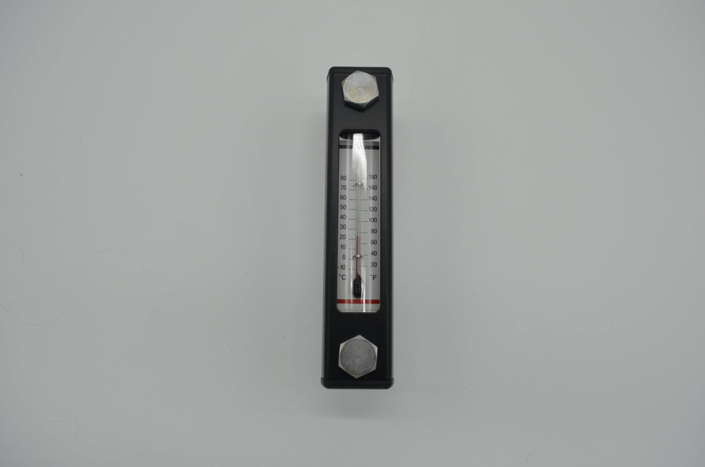 Fluid Level Indicator Gauge with Thermometer - 127mm Bolt Spacing