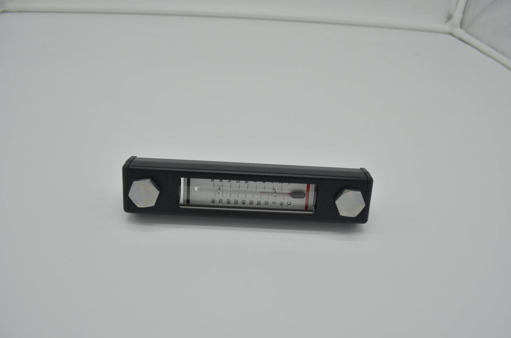 Fluid Level Indicator Gauge with Thermometer - 127mm Bolt Spacing